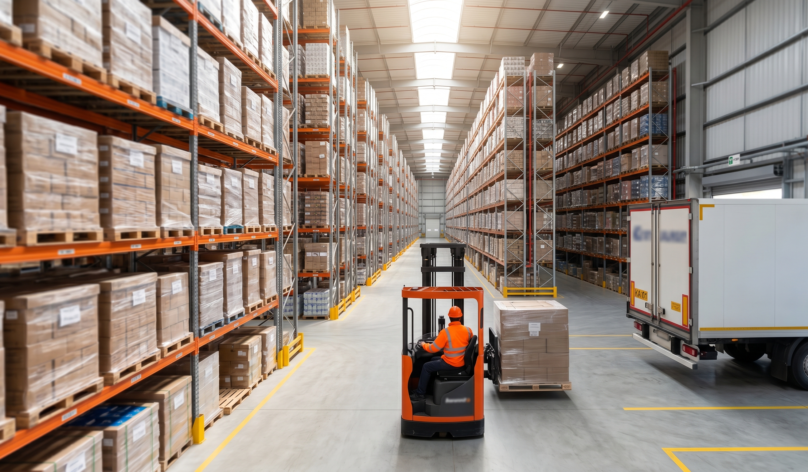 Modern customs bonded warehouse in Bangalore managing domestic inventory with zero export obligations under Section 65.