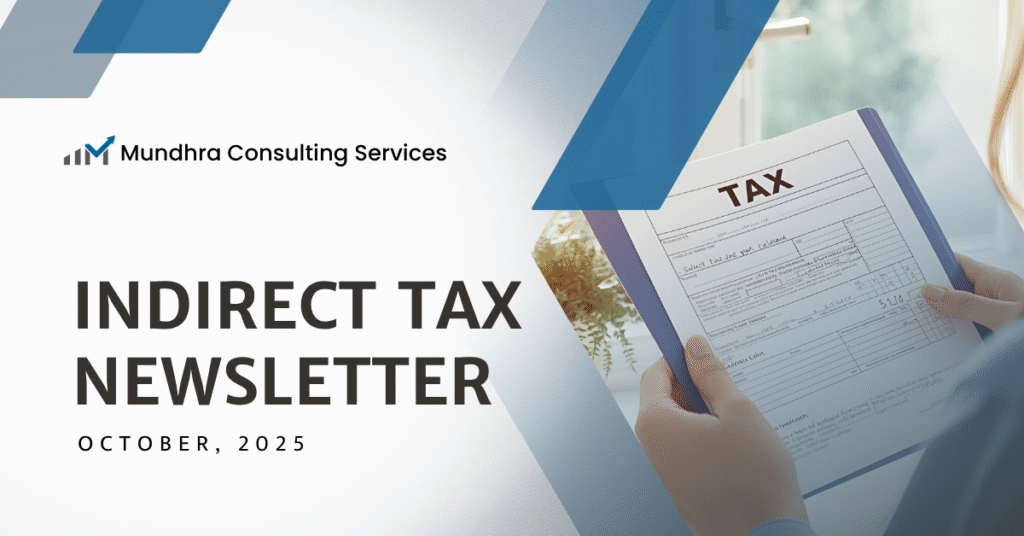 Indirect Tax Newsletter October 2025