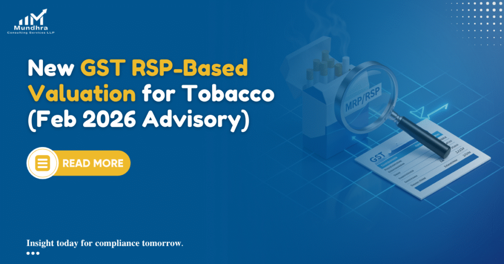 GST RSP-Based Valuation for Tobacco